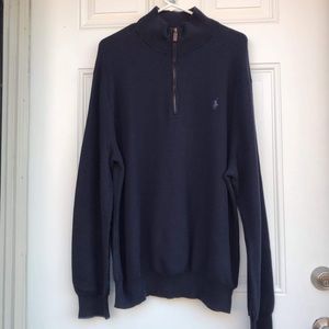 Navy Blue Half Zip By Polo Ralph Lauren - XXL